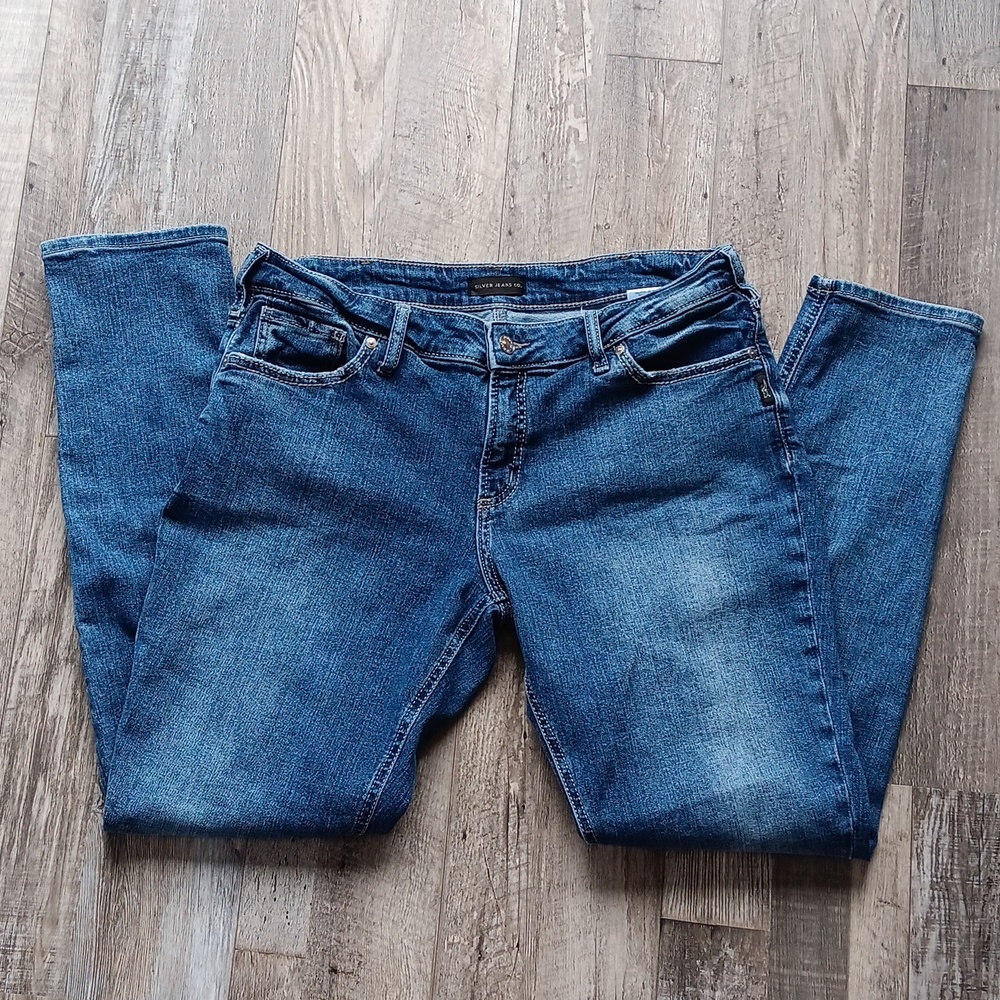 NWOT! Silver Girlfriend Skinny Jeans 14/33 x 29L